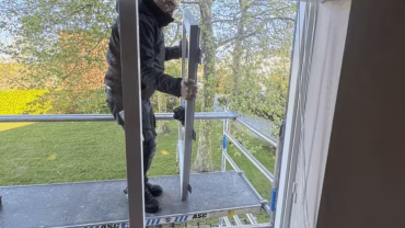 Glas plaatsen